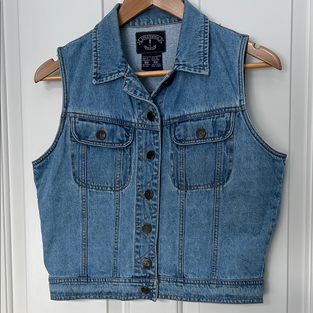 Light Blue Denim Vest